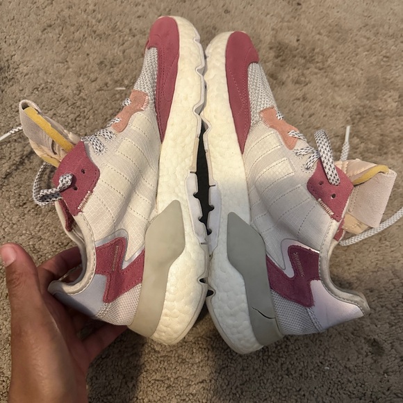 Adidas Women's Sneakers - Pink and Cream - Picture 4 of 9